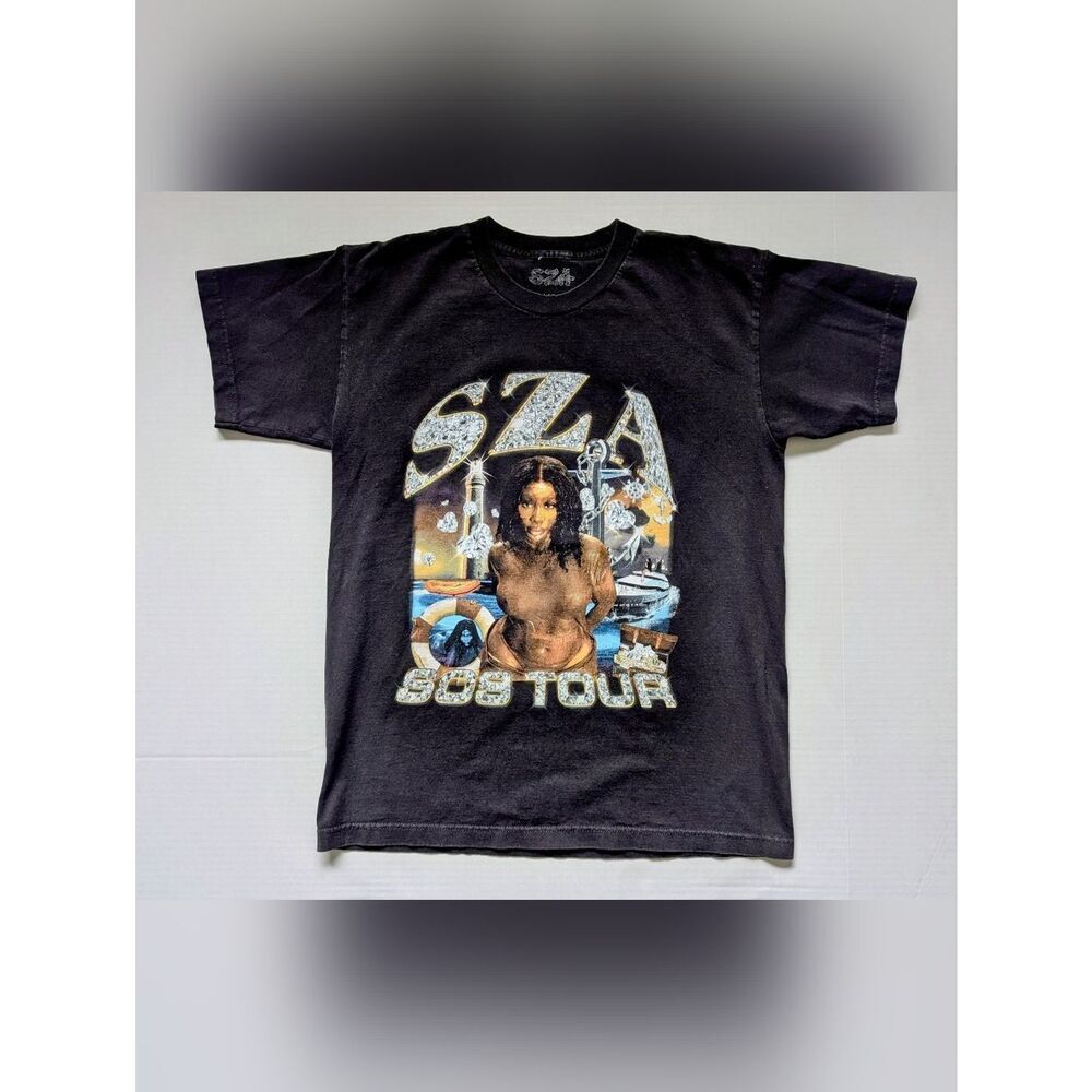 SZA 2023 SOS Tour Concert Black Tee/T-Shirt Size: Large